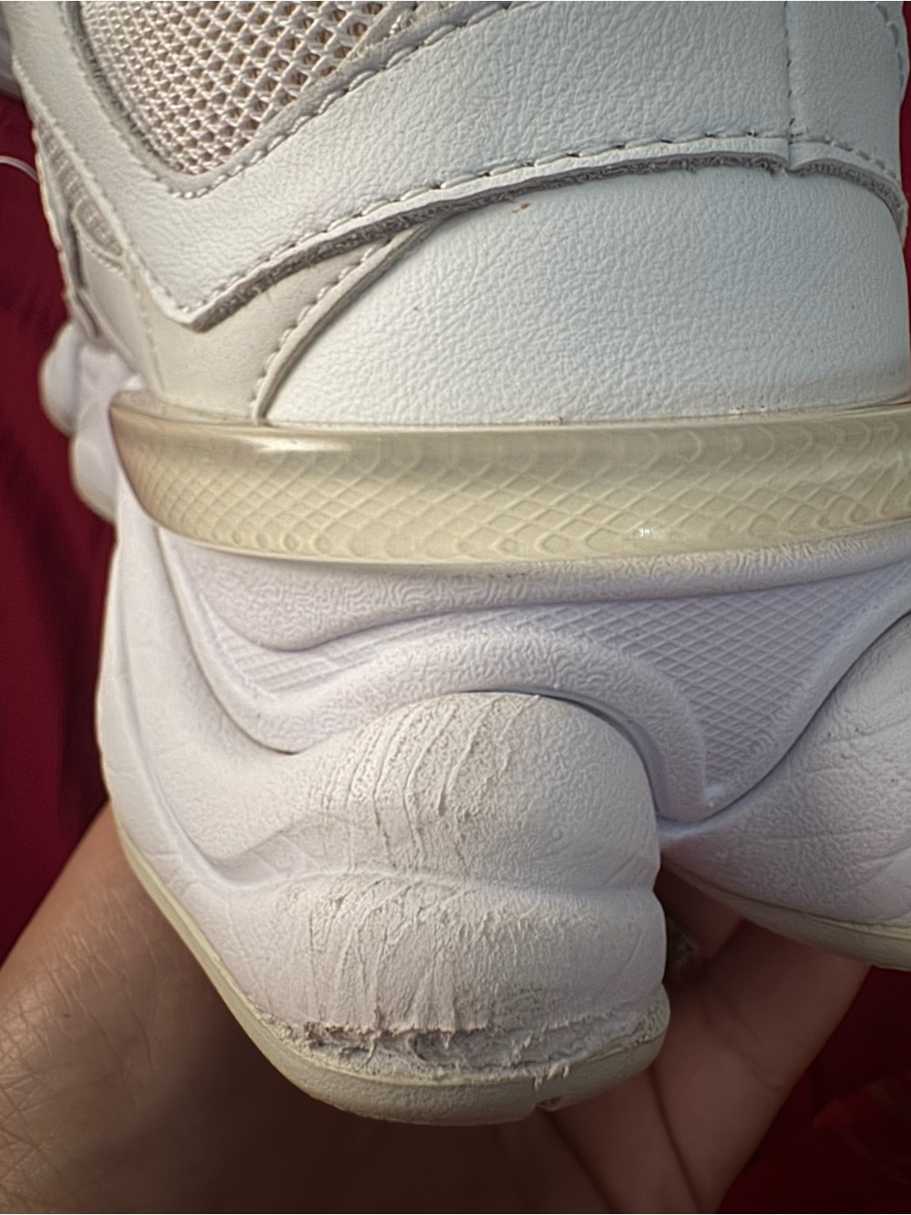 New Balance unisex All-White Lace-Up Athletic Sneakers - Picture 4 of 5